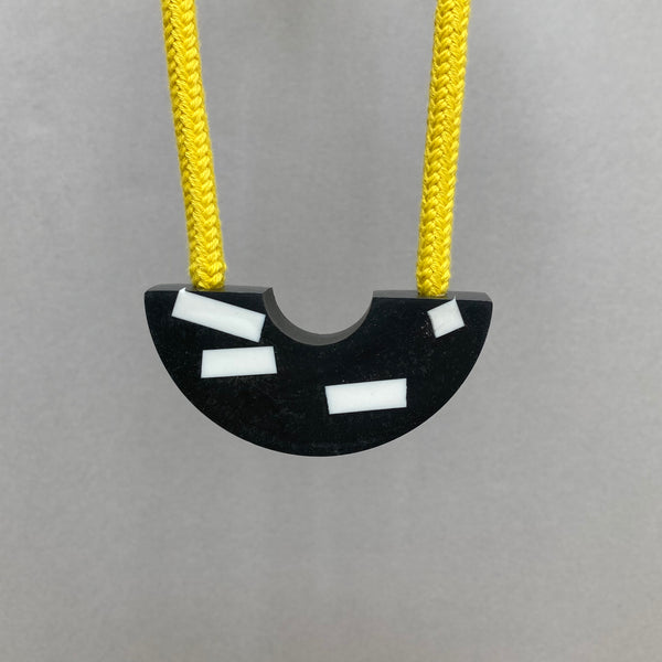 Sample Ito necklace on yellow rope